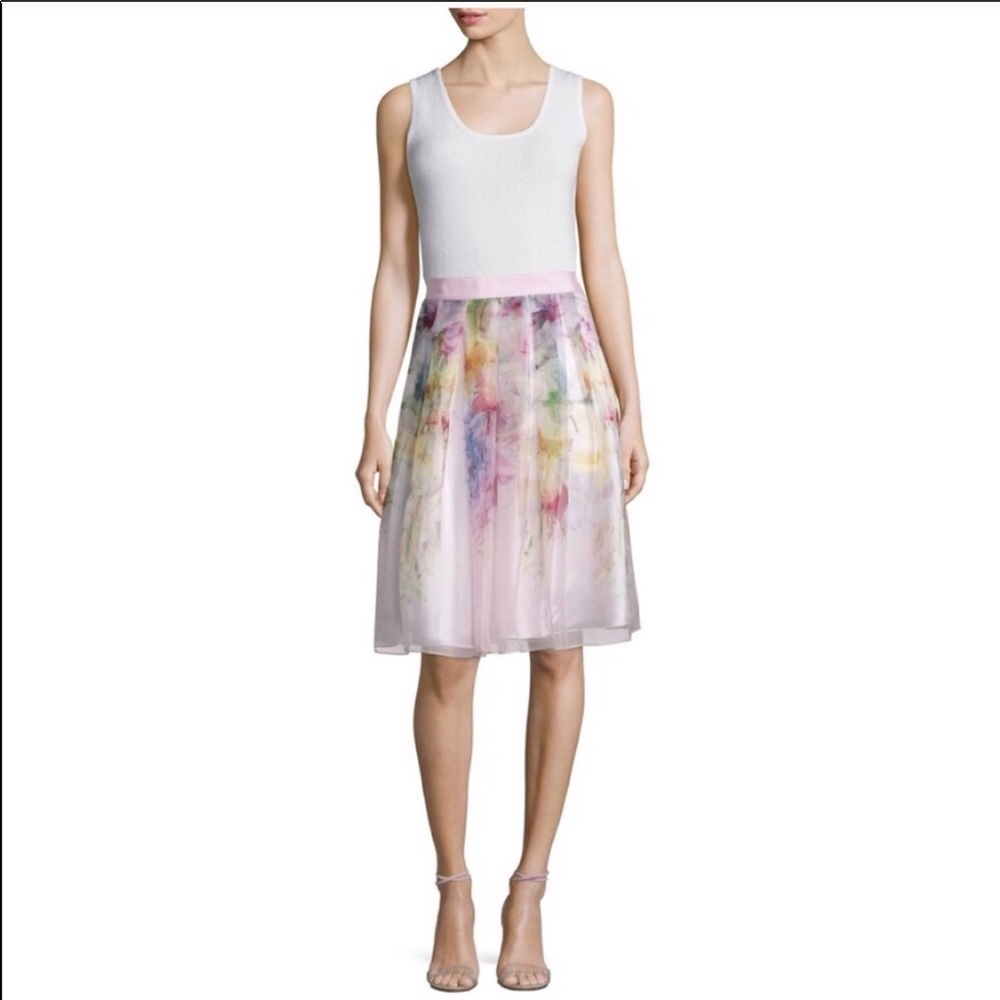 Ted baker  midi length tea skirt size 0